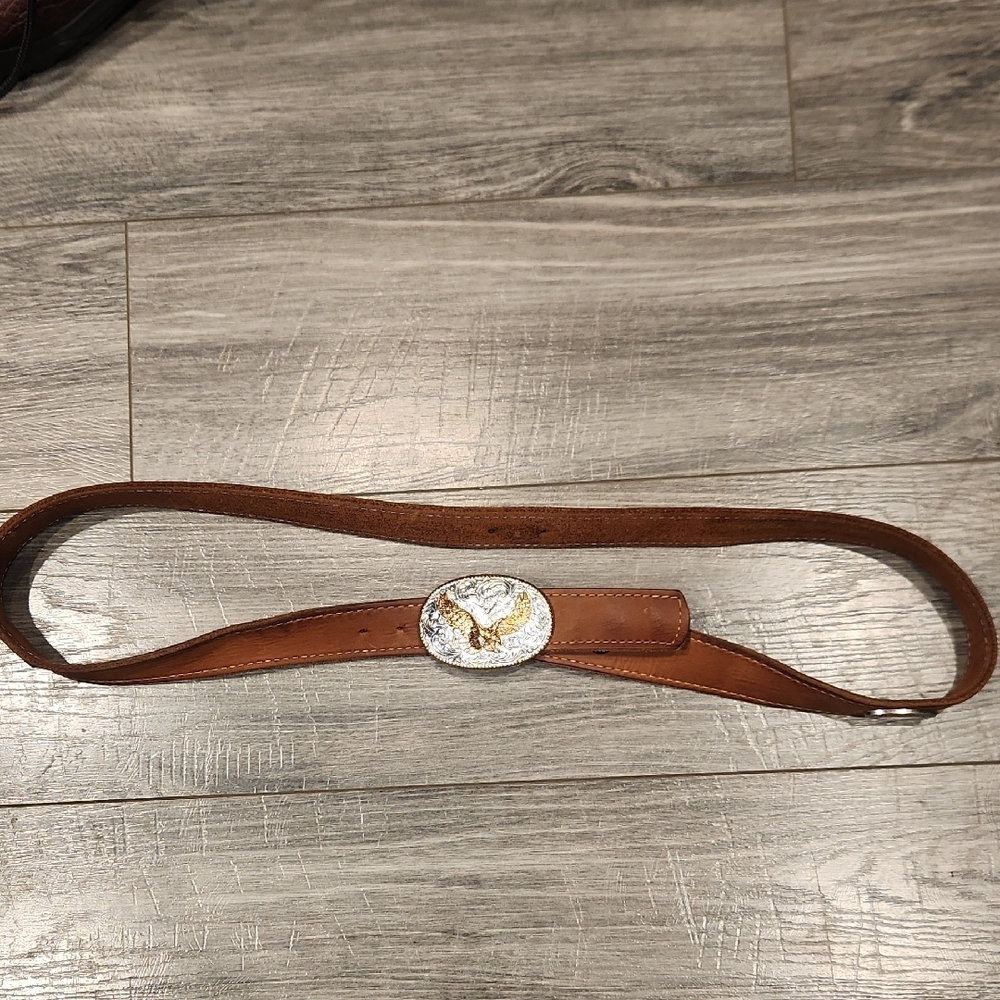 Crumrine 217 Double Western Men's Sz 44 Genuine Leather Belt